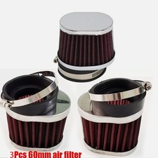 3Pcs High Flow 60mm Air Filter
