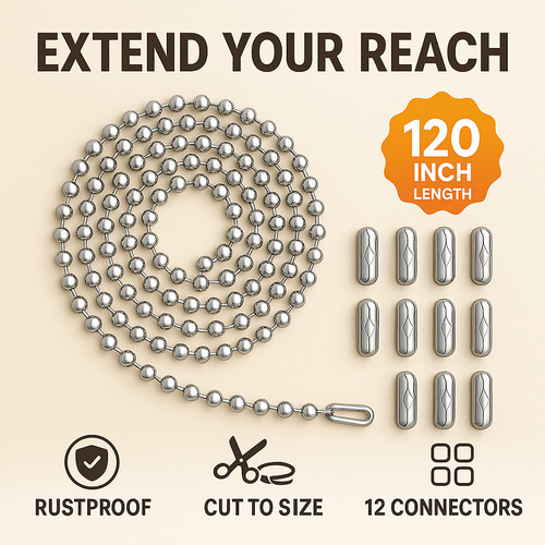 120in stainless steel pull - 120in,