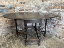 Antique Oak Dining Table Drop