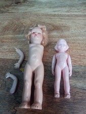 Two Early Plastic Small Dolls