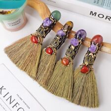 Witch Broom, Magic Broom with Healing Crystals, Positive Energy, Home Decor