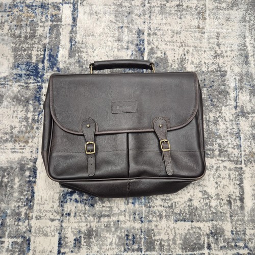 Barbour briefcase brown - barbour,