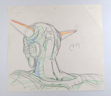 Original Captain Ginyu Dragon Ball Z DBZ Anime Production Cel Pencil Douga