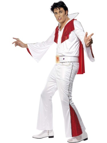 Elvis costume white red - elvis,