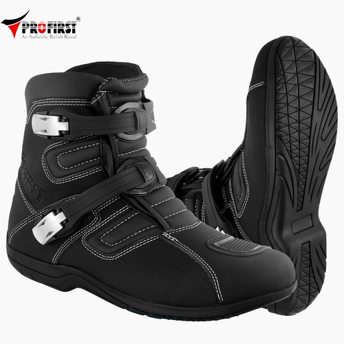 Men motorcycle leather boots - motorcycle,