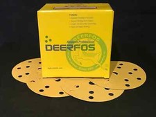DEERFOS PREMIUM HOOK AND LOOP 150MM SANDING  DISCS 10/25/50/100 6" ABRASIVE