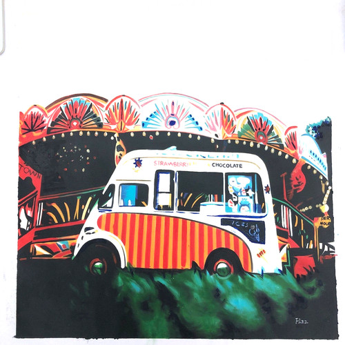 Original painting morris - morris, ice