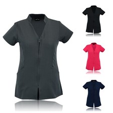 SIDE POCKET SPA BEAUTY HAIRDRESSING NAIL SALON MASSAGE THERAPIST TUNIC UNIFORM