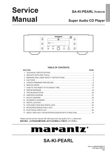 Service manual guide for - service,