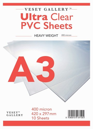 Clear pvc heavy acetate - a3,