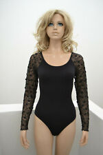 Wolford Sospiro Body Cotton Velvet Bodysuit Black Small
