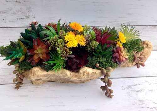 Wedding gift faux succulent