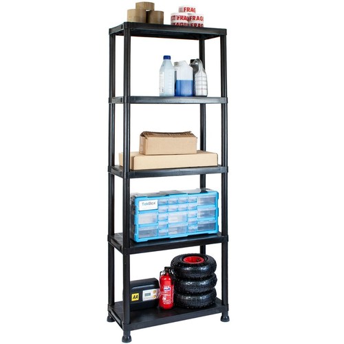 Tier plastic garage shelves - plastic,