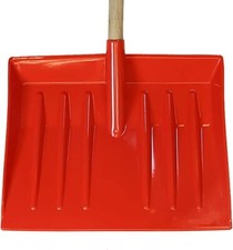 SNOW SHOVEL SCOOP PUSHER HEAD REPLACEMENT NEW RED PLASTIC HEAVY DUTY LARGE