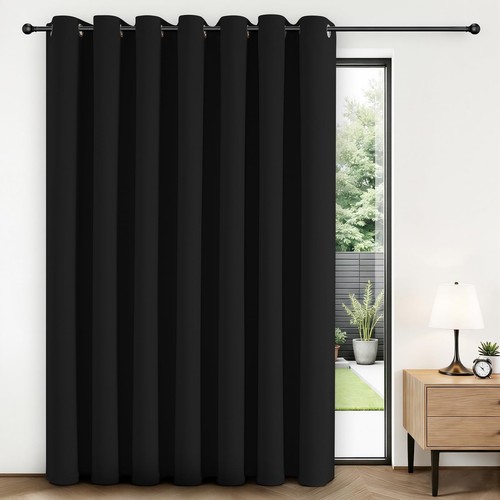 Blackout sliding door curtains - blackout,