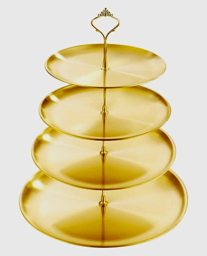 Tier round gold metal - gold,