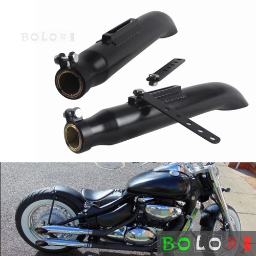 Muffler exhaust pipes - 2x, for