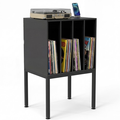 Turntable stand with vinyl - with,