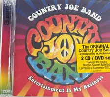 COUNTRY JOE BAND - Entertainment Is My Business 2 x CD+DVD 2014 Secret Exc Cond!