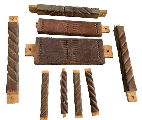 Antique hand carved salvaged - carved,