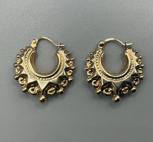 9ct gold creole - 9ct,