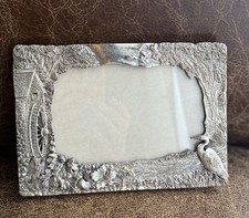 Vintage SILVER SCENES Silver Plated Decorative Picture Frame ~ Mill Wales UK