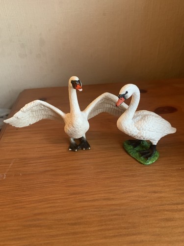 Pair schleich swans birds - pair,