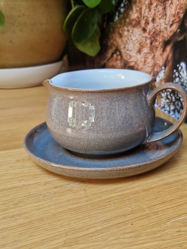 Denby greystone jug and - stand,