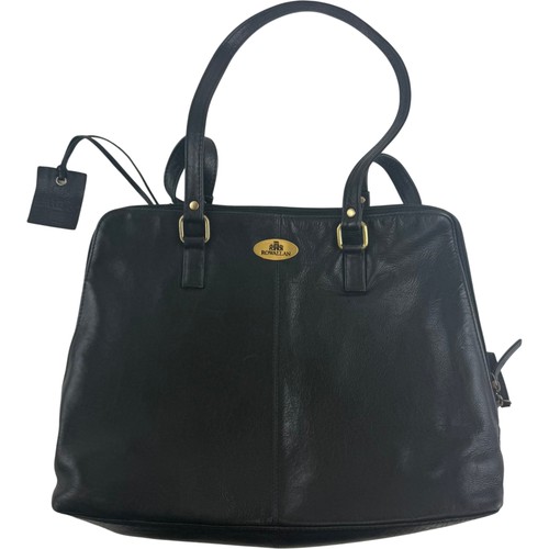 Rowallan large black - black, leather