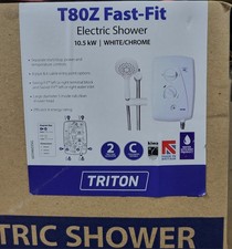 Triton T80Z Fast Fit Electric Shower 10.5kw  White/Chrome