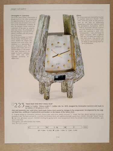 Jaeger coultre atmos - le, model