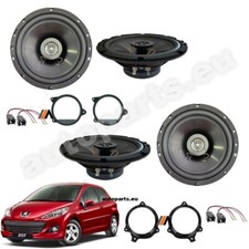 Kit 4 Casse Altoparlanti 2 Vie Anteriori e Posteriori per Peugeot 207