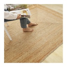 Jute Carpet Rug Rectangle 100%