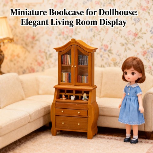 Dollhouse wooden study - 1:12,