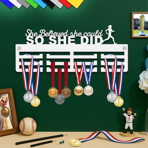 Medal hangers for runners - runners, she