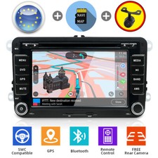 7" For VW Golf MK5 MK6 Jetta Sat Nav GPS Car CD DVD Player Radio Car Stereo FM