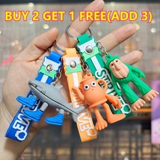 Tung Tung Sahur Italian Brainrot Wooden Stick Keychain Pendant Keyring Gift UK