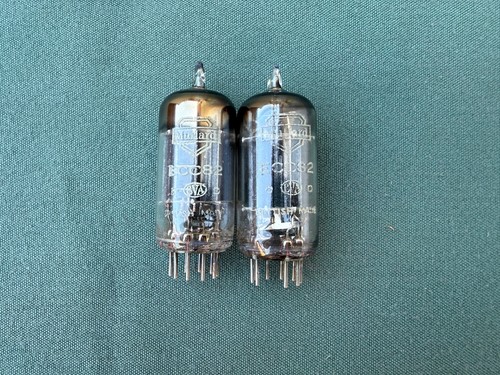 Rare pair mullard ecc82 12au7 - pair,