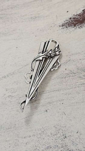 Vintage silver scenes - silver, pewter