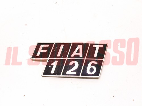 Rear trunk lid emblem fiat - rear,