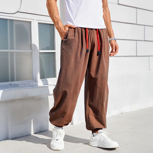 Men harem pants loose - men's,