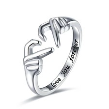 Love Hug Ring Band 925