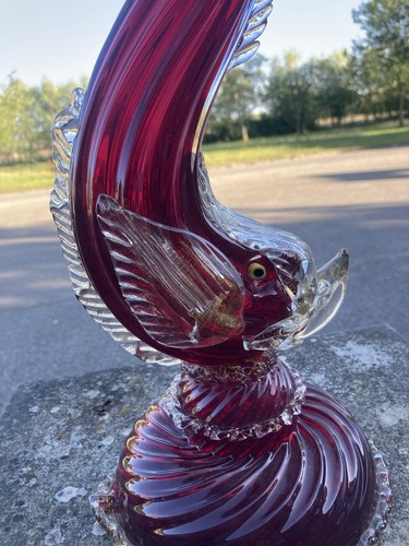 Vintage murano cranberry glass - murano,