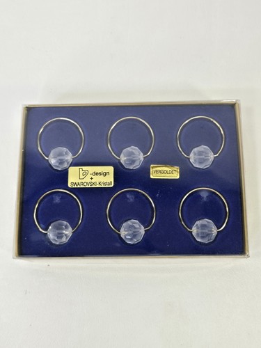 Swarovski crystal napkin rings - napkin,