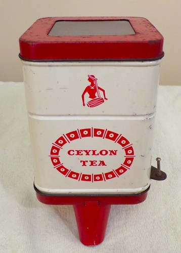 Vintage tea caddy wall - wall, mounted