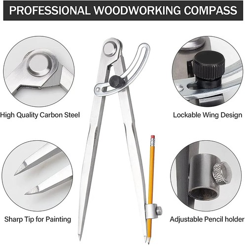 Woodworking compass drawing - compass,