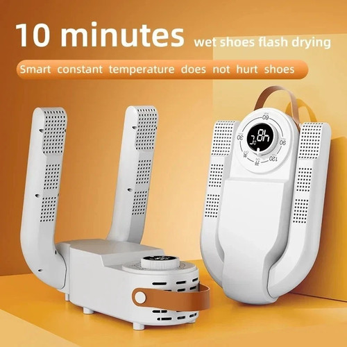 Electric shoe dryer with timer - with,