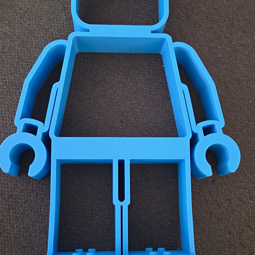 Blue plastic lego minifigure - lego,