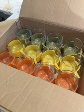 12 x JAJ Drink Up vintage Pyrex cups