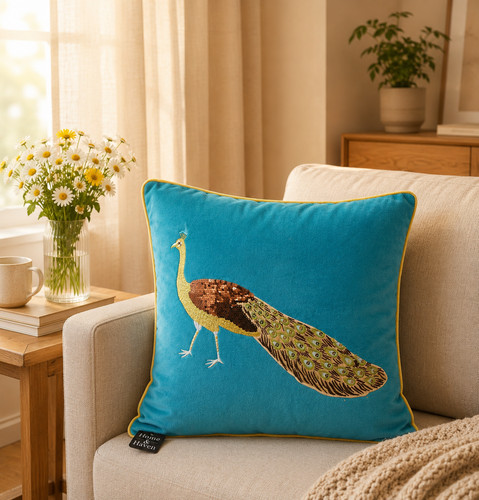 New embroidered peacock - embroidered,